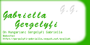 gabriella gergelyfi business card